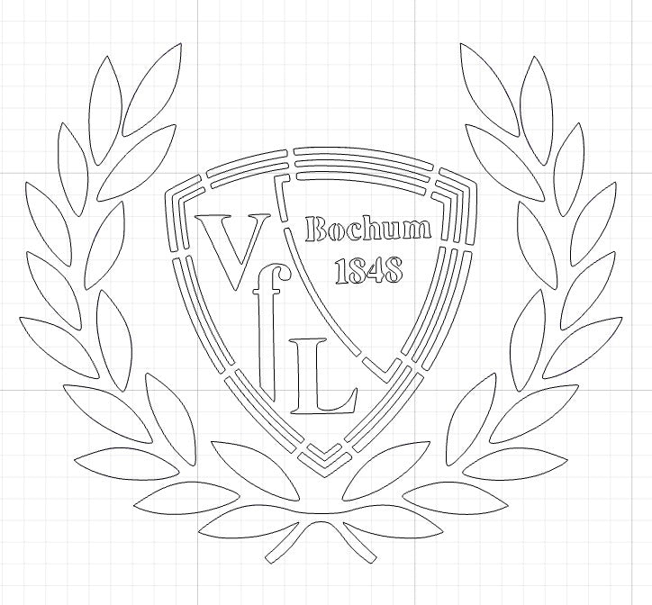 Bochum mit lorbeerkranz