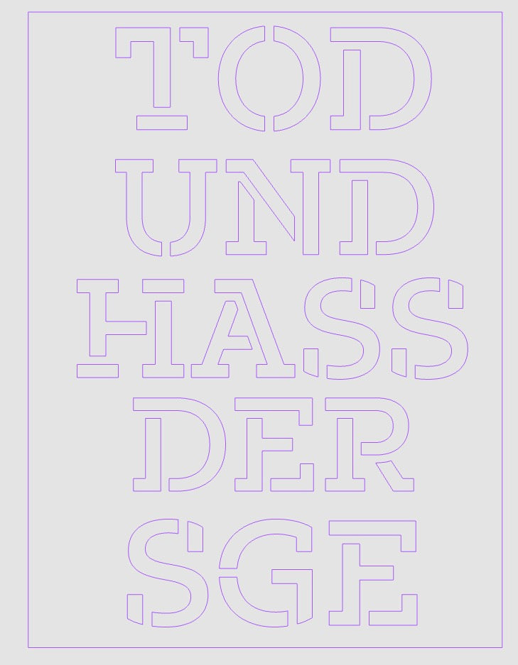 TOD UND HASS DEM/DER